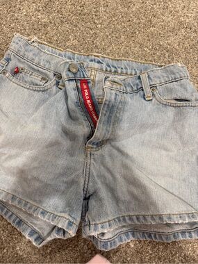 Polo Jeans Company Light Wash Denim Shorts - Light Blue